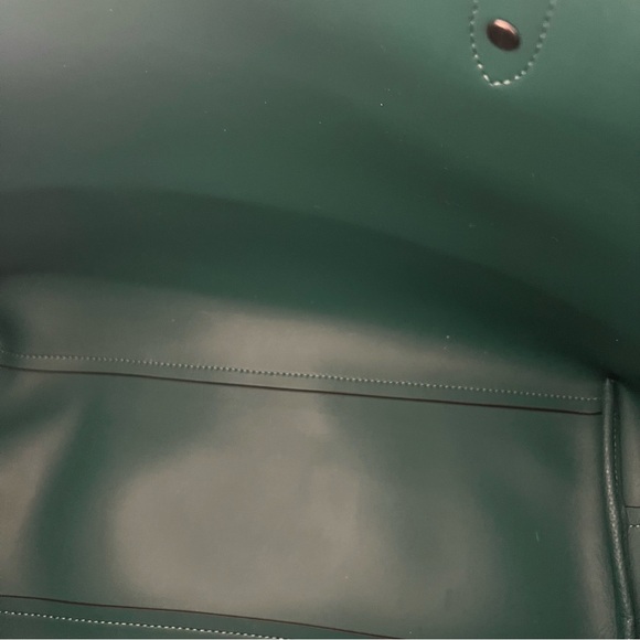 COACH‎ Style F79983 Green Metallic Town Tote - Picture 9 of 11